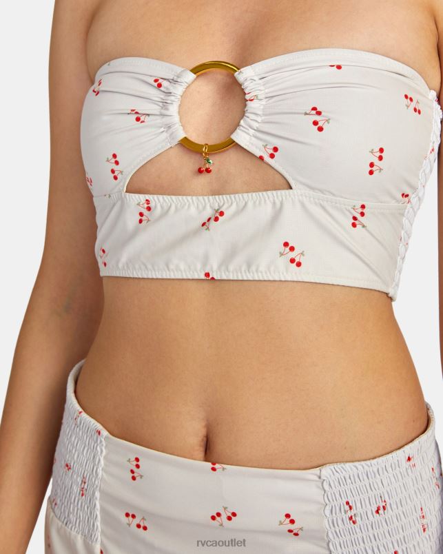 Clothing V84B1511 cream RVCA Women Heartthrob Tube Top