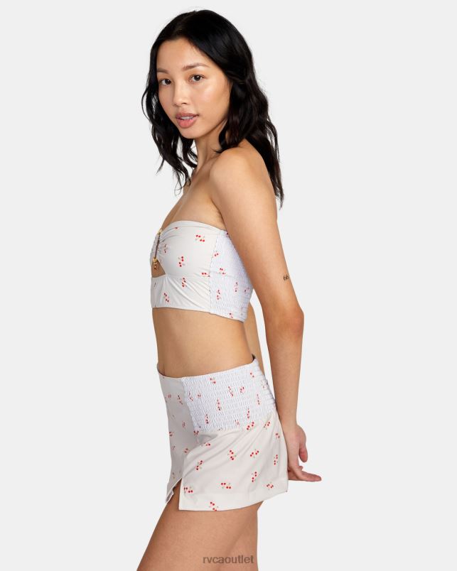 Clothing V84B1511 cream RVCA Women Heartthrob Tube Top
