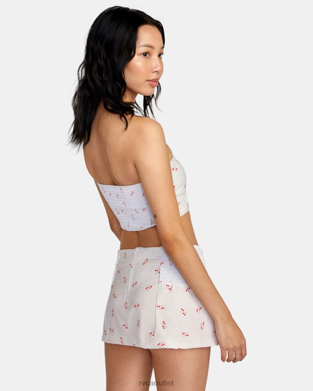 Clothing V84B1511 cream RVCA Women Heartthrob Tube Top