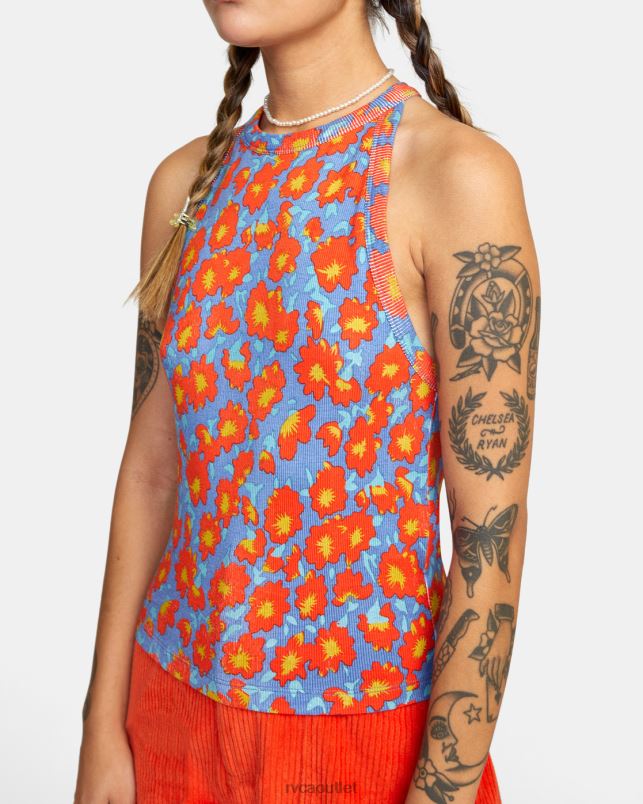 Clothing V84B1552 cobalt RVCA Women Rave Tank Top