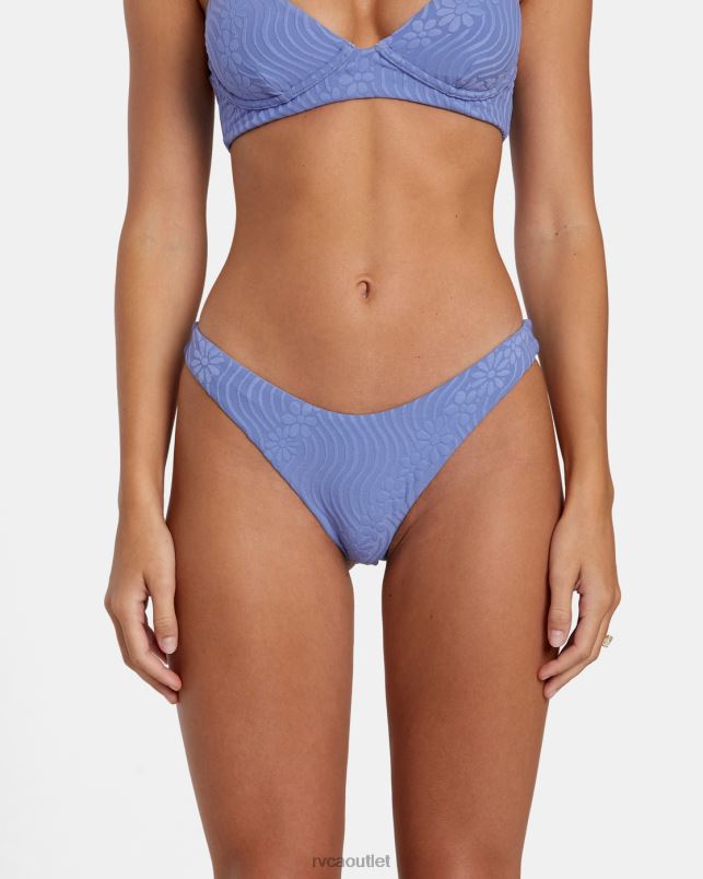 Swim V84B1122 coast RVCA Women Dazed Shimmer Skimpy Bikini Bottoms