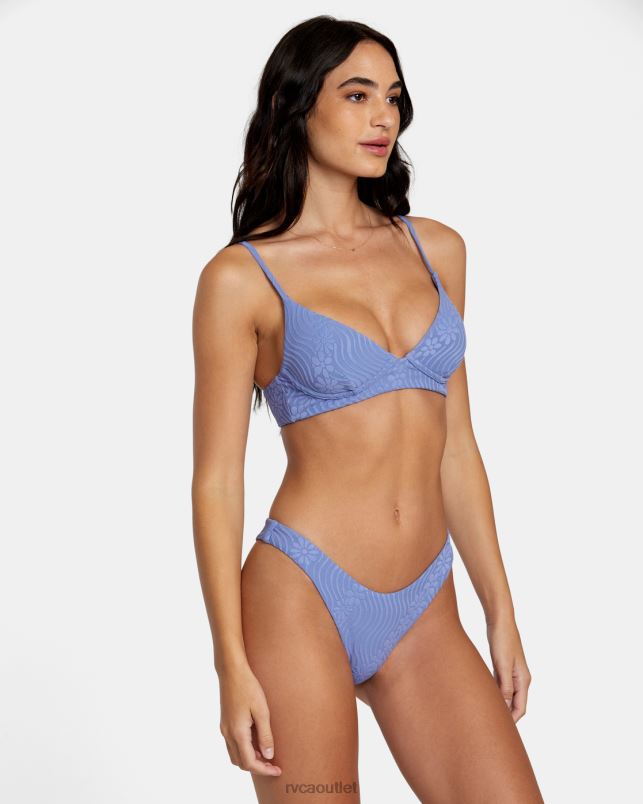 Swim V84B1122 coast RVCA Women Dazed Shimmer Skimpy Bikini Bottoms