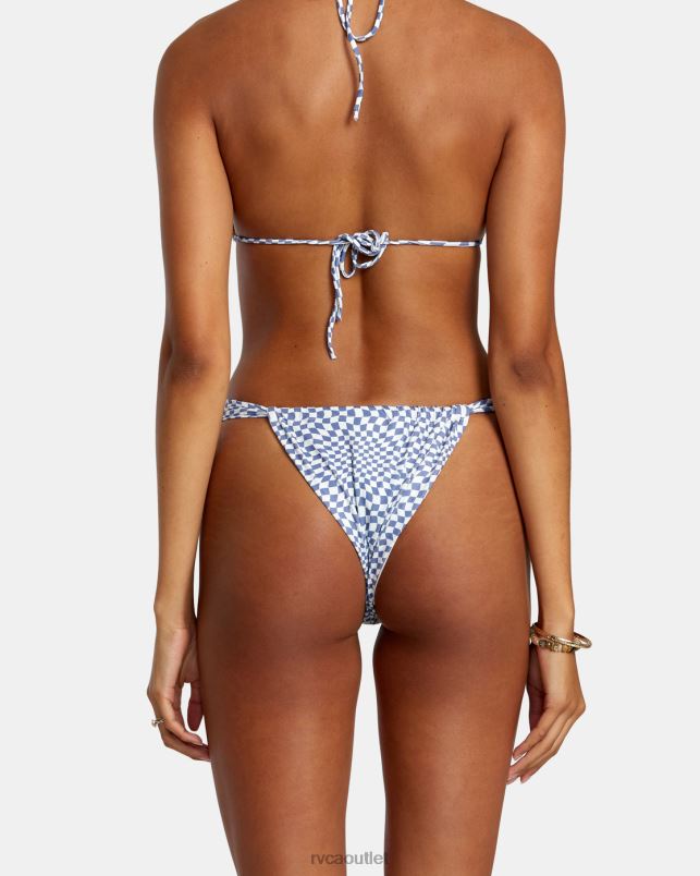 Swim V84B1147 coast RVCA Women Swerve Check Medium Bikini Bottoms