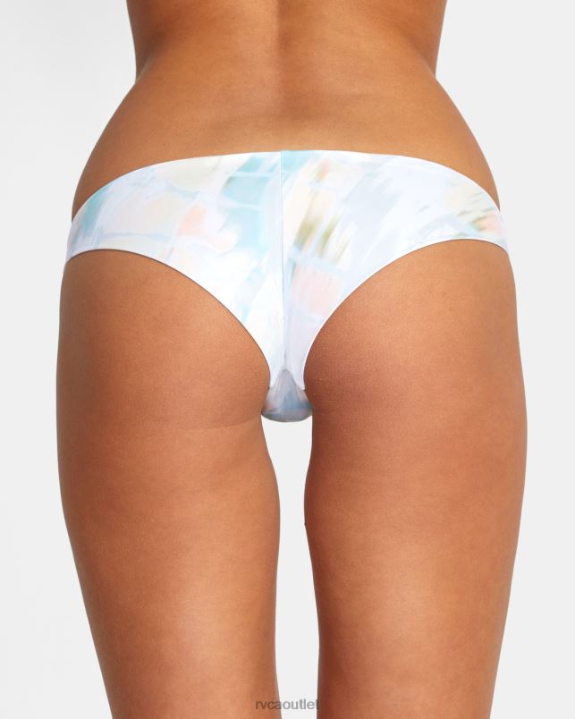 Swim V84B1451 multi RVCA Women Dye Dream Cheeky Bikini Bottoms