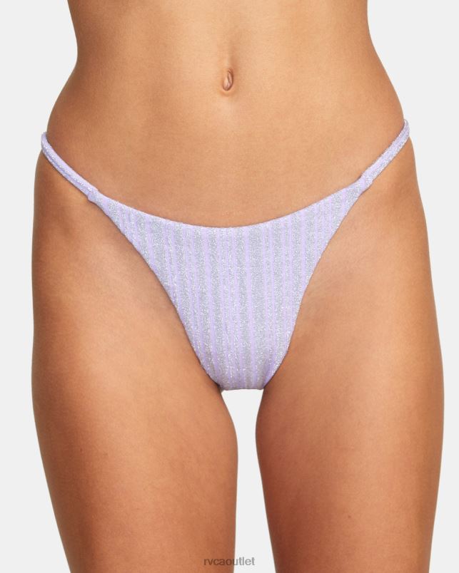 Swim V84B1470 violet RVCA Women Stardust French Bikini Bottoms