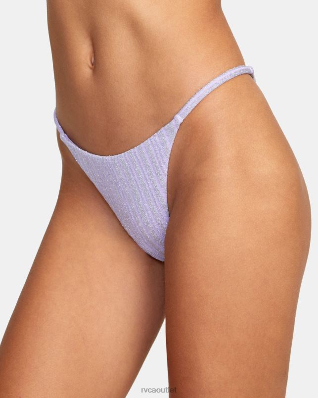 Swim V84B1470 violet RVCA Women Stardust French Bikini Bottoms
