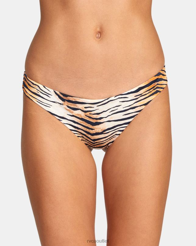 Swim V84B1485 multi RVCA Women Tigher Cheeky Bikini Bottoms