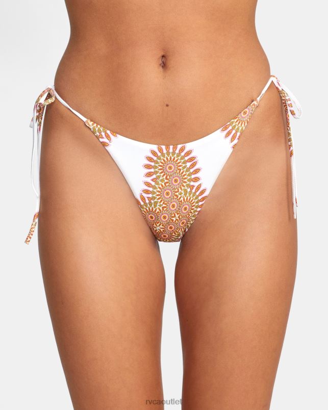Swim V84B1492 multi RVCA Women Serotonin Tie French Bikini Bottoms