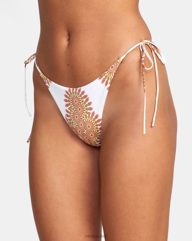 Swim V84B1492 multi RVCA Women Serotonin Tie French Bikini Bottoms