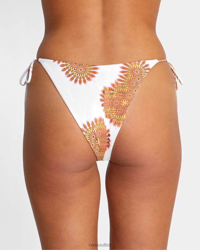 Swim V84B1492 multi RVCA Women Serotonin Tie French Bikini Bottoms