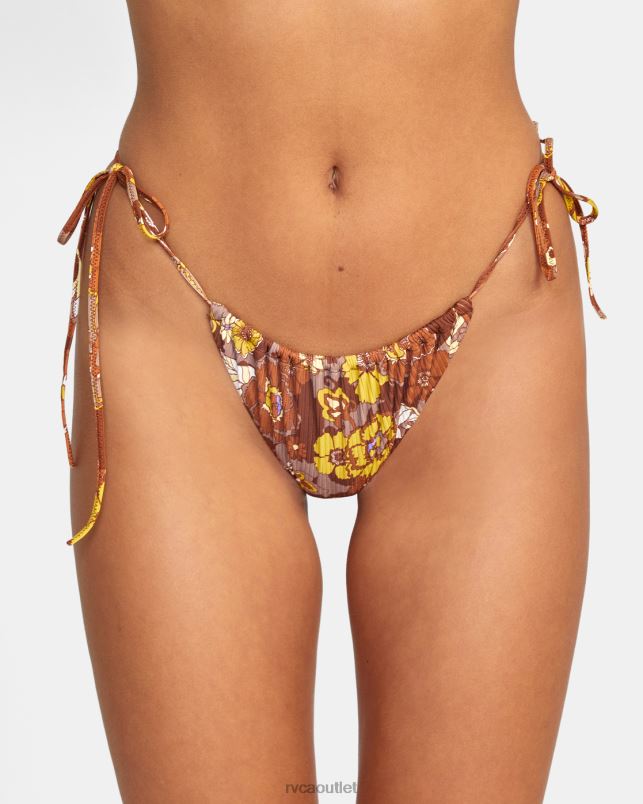Swim V84B1506 multi RVCA Women Earth Bloom Medium French Bikini Bottoms