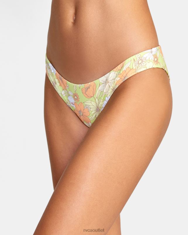 Swim V84B1522 multi RVCA Women Dreamfield Cheeky Bikini Bottoms