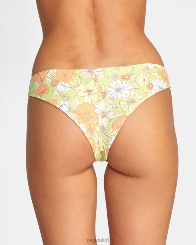 Swim V84B1522 multi RVCA Women Dreamfield Cheeky Bikini Bottoms