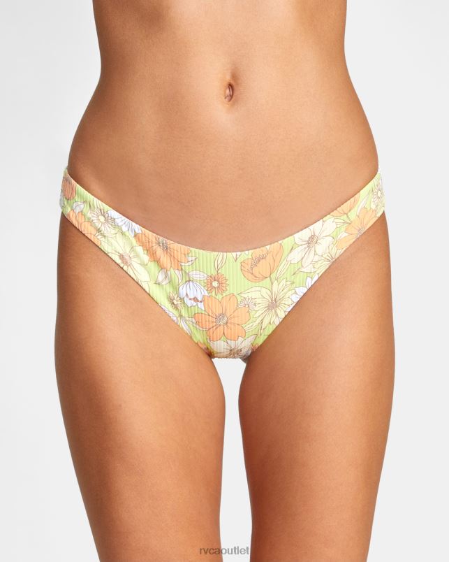 Swim V84B1522 multi RVCA Women Dreamfield Cheeky Bikini Bottoms