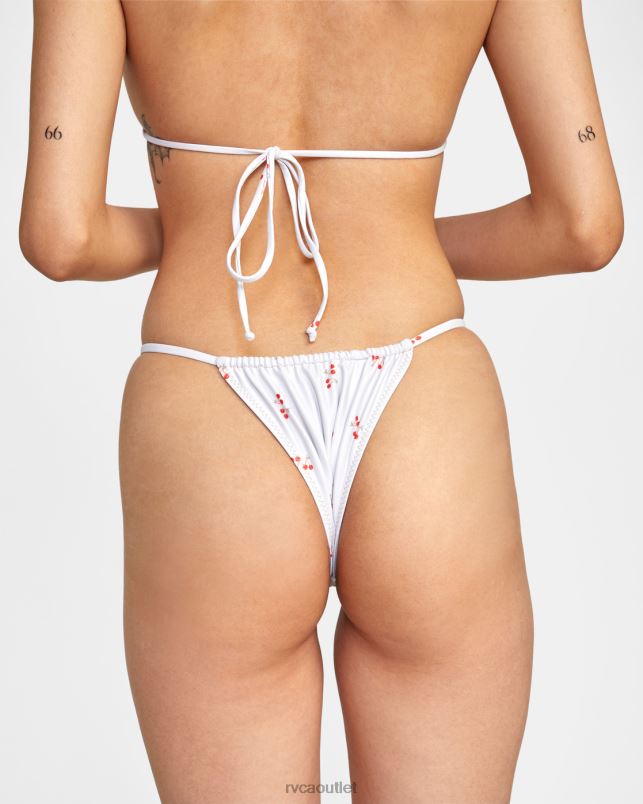 Swim V84B1528 cream RVCA Women Heartthrob Billie Skimpy Bikini Bottom
