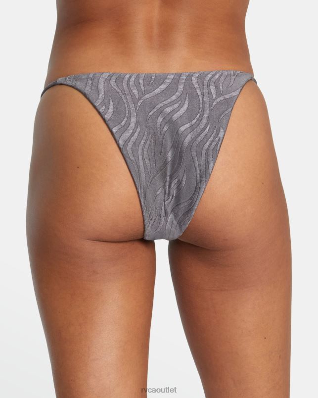 Swim V84B1589 shark RVCA Women Feral Medium French Bikini Bottoms