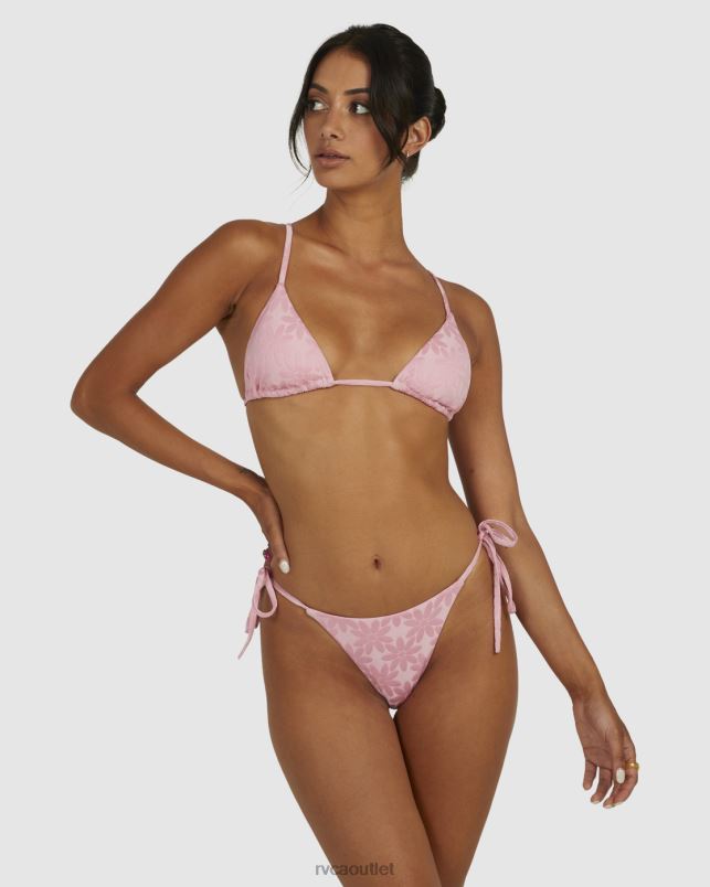 Swim V84B1637 sea pink RVCA Women Daisy Skimpy Bikini Bottoms