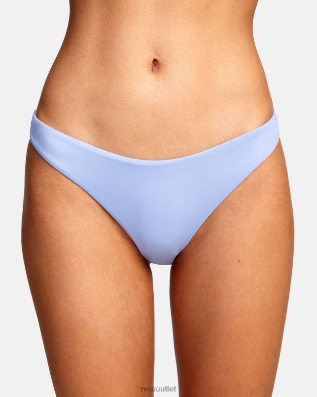 Swim V84B1683 grey purple RVCA Women Solid French Bikini Bottoms