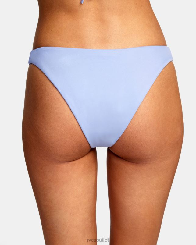 Swim V84B1683 grey purple RVCA Women Solid French Bikini Bottoms