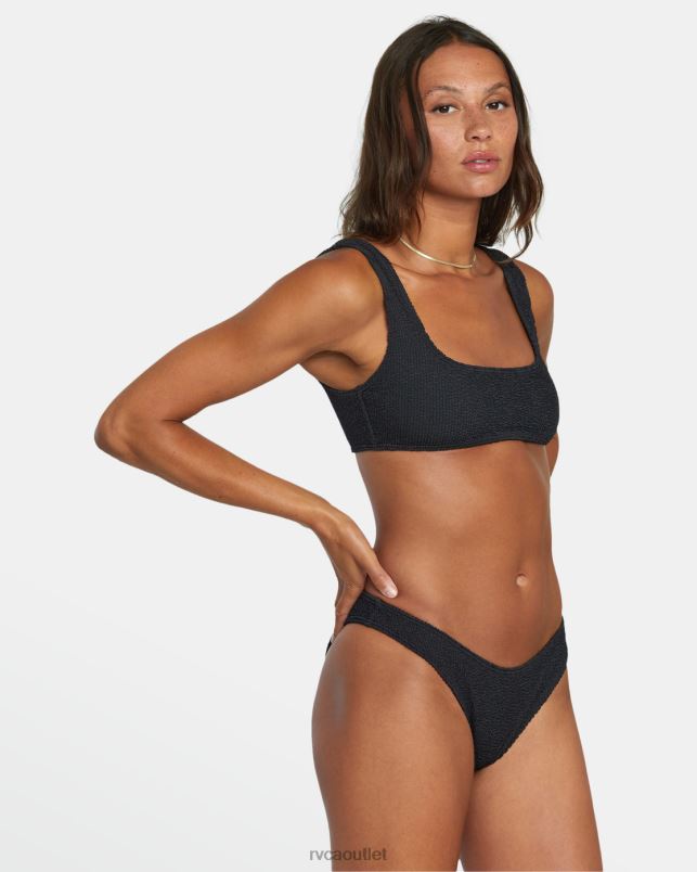 Swim V84B1089 black RVCA Women Grooves Bralette Bikini Top