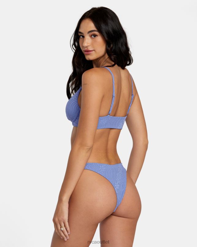 Swim V84B1117 coast RVCA Women Dazed Shimmer Triangle Bikini Top