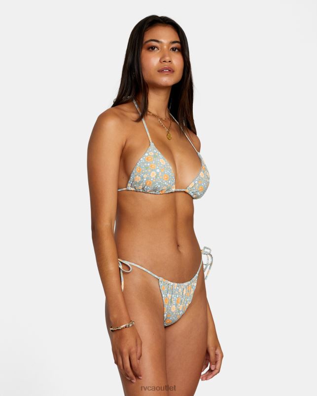 Swim V84B1151 shale RVCA Women Mums Tri Bikini Top