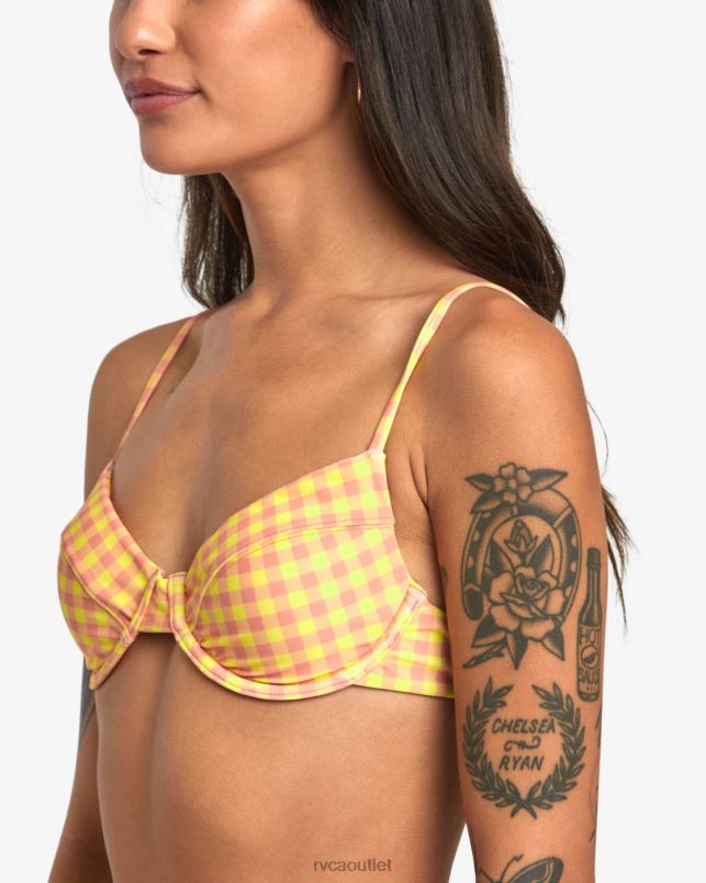Swim V84B1386 lilikoi RVCA Women Sunkissed Underwired Bikini Top