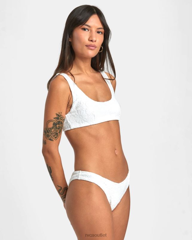 Swim V84B1397 whisper white RVCA Women Dolly Bralette Bikini Top