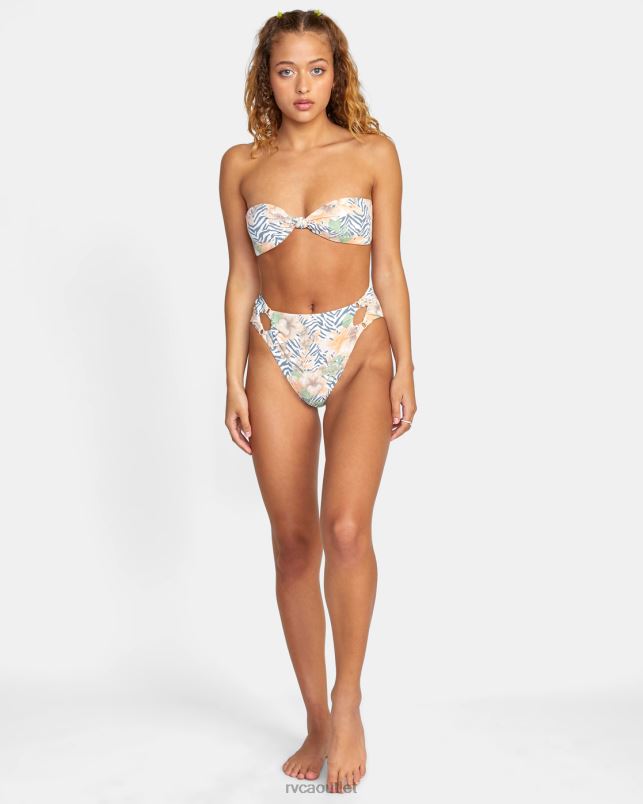 Swim V84B1449 multi RVCA Women Bazaar Bandeau Bikini Top