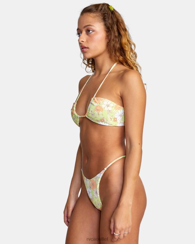 Swim V84B1515 multi RVCA Women Dreamfield Halter Bikini Top