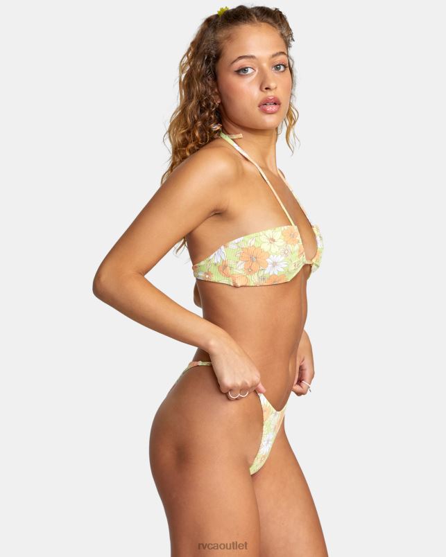 Swim V84B1515 multi RVCA Women Dreamfield Halter Bikini Top