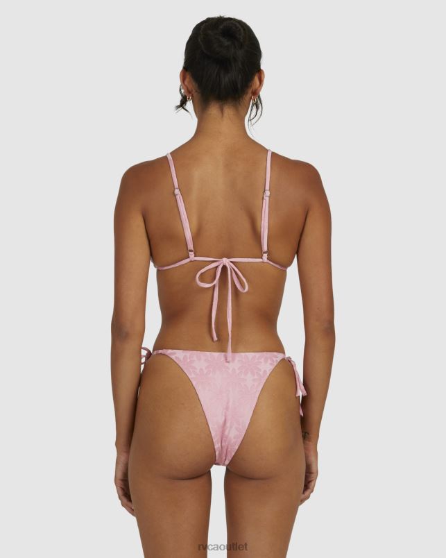Swim V84B1708 sea pink RVCA Women Daisy Slide Triangle Bikini Top