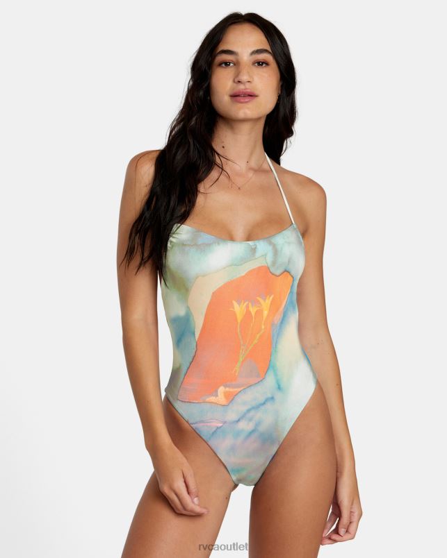 Swim V84B115 multi RVCA Women Colin Sussingham One-Piece Swimsuit