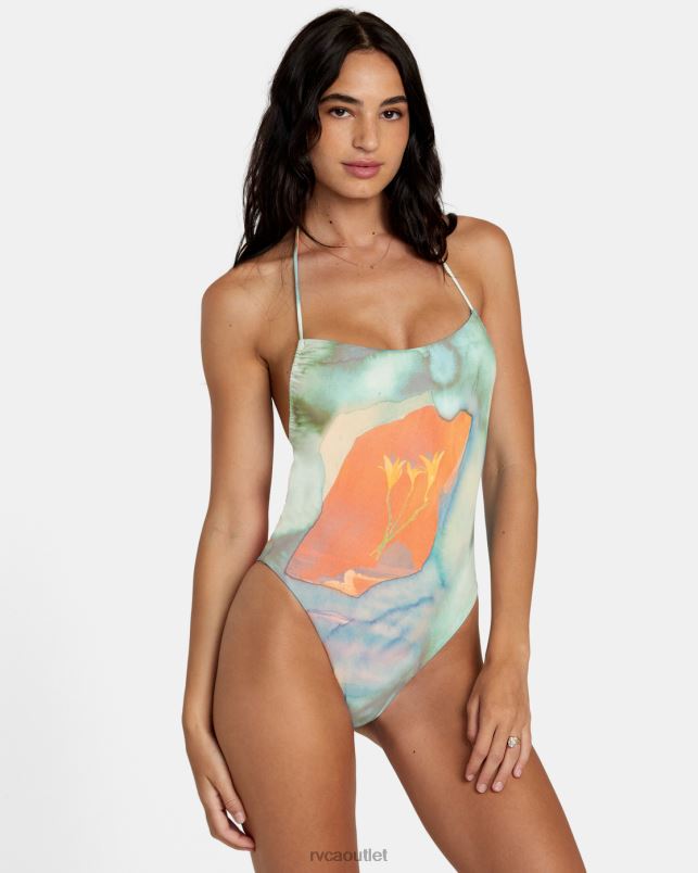 Swim V84B115 multi RVCA Women Colin Sussingham One-Piece Swimsuit