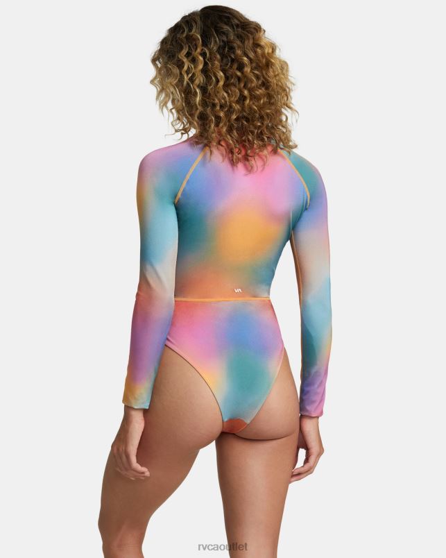 Swim V84B1219 multi RVCA Women Rose Machado One-Piece Swimsuit