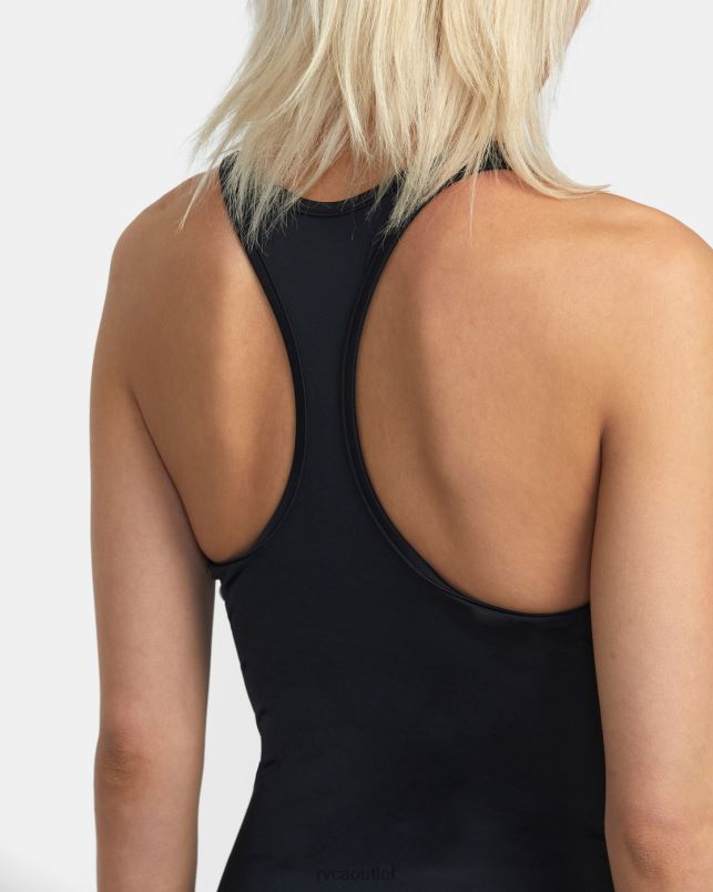 Swim V84B1309 black RVCA Women VA Essential One-Piece Swimsuit