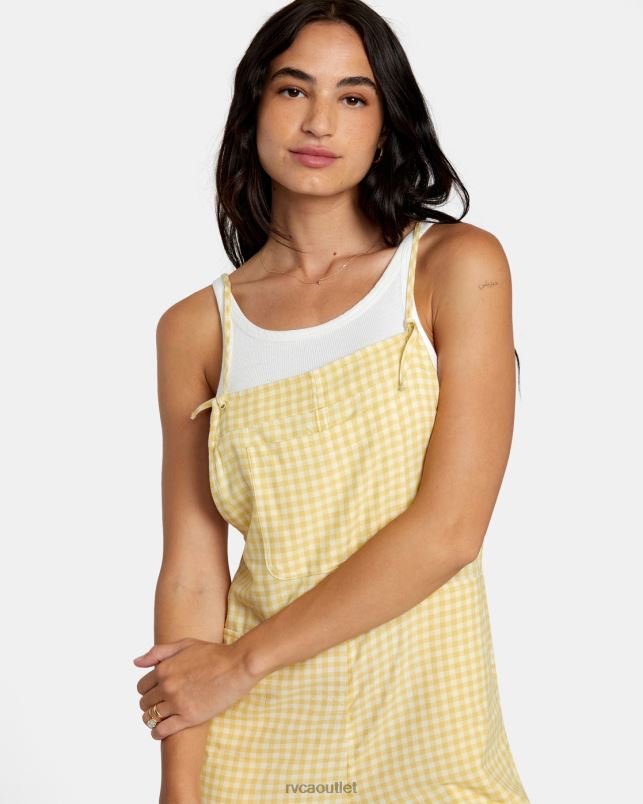 Swim V84B1209 golden RVCA Women Zula Jumper Cover-Up