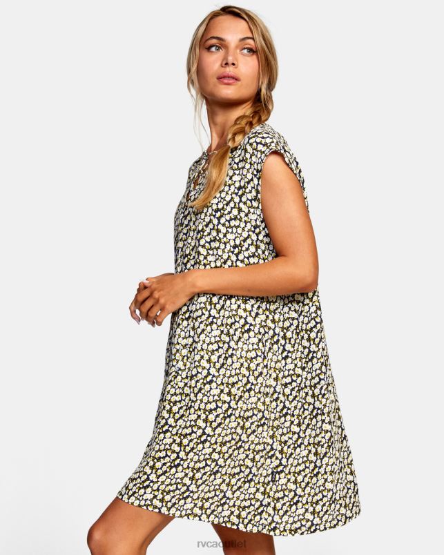 Swim V84B1655 black RVCA Women Shallow Sleeveless Babydoll Dress